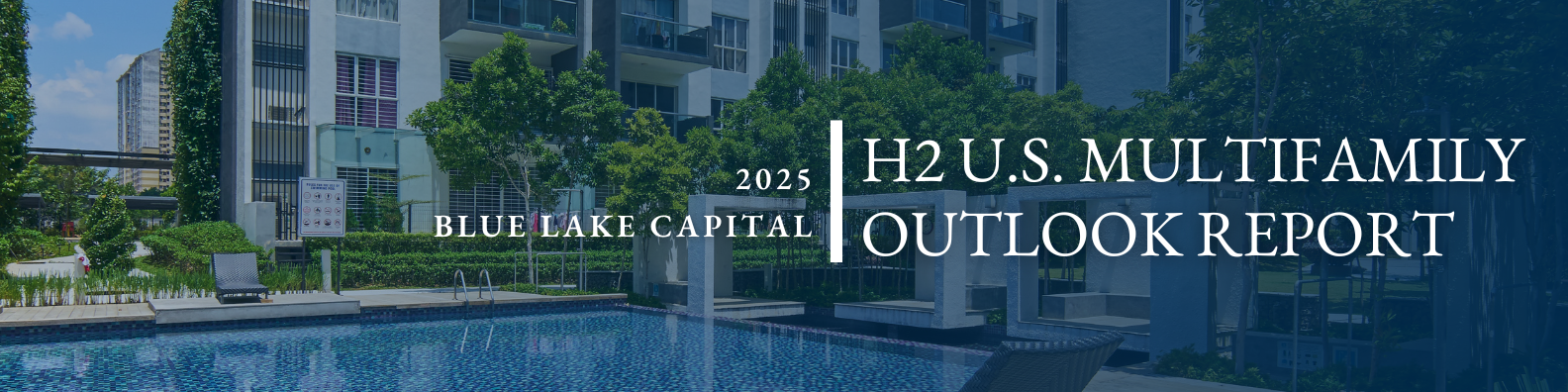 Multifamily Outlook Report Image of an apartment complex pool